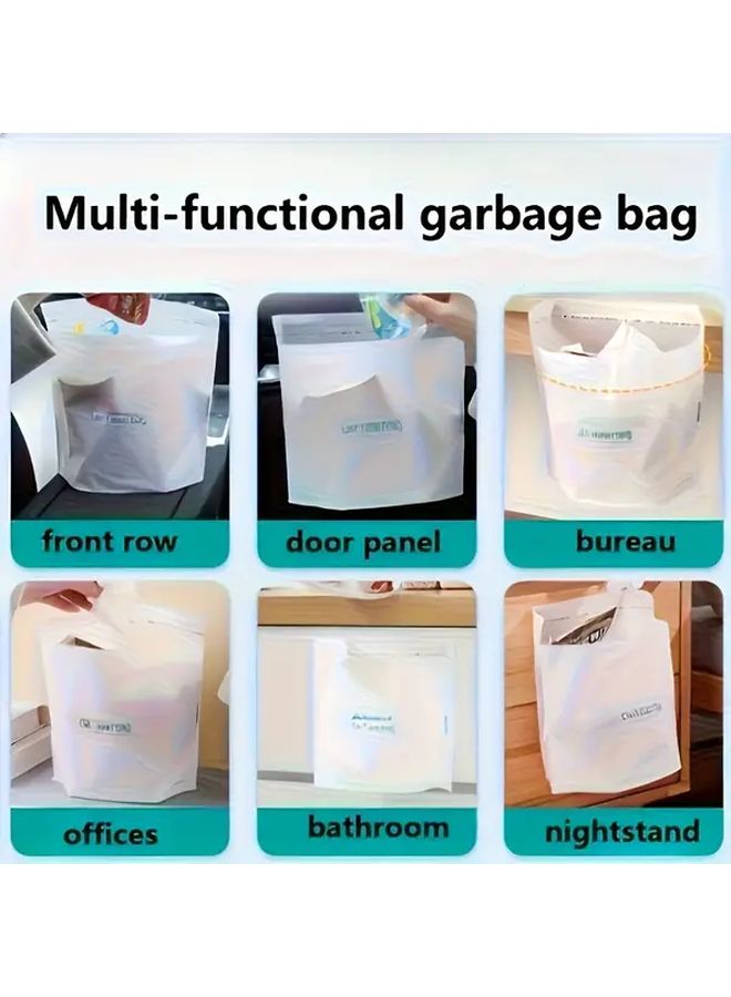 80 قطعة من أكياس القمامة القوية التي لا تتسرب للاستخدام لمرة واحدة للسيارة والسفر والتخييم والمكتب - Image 3